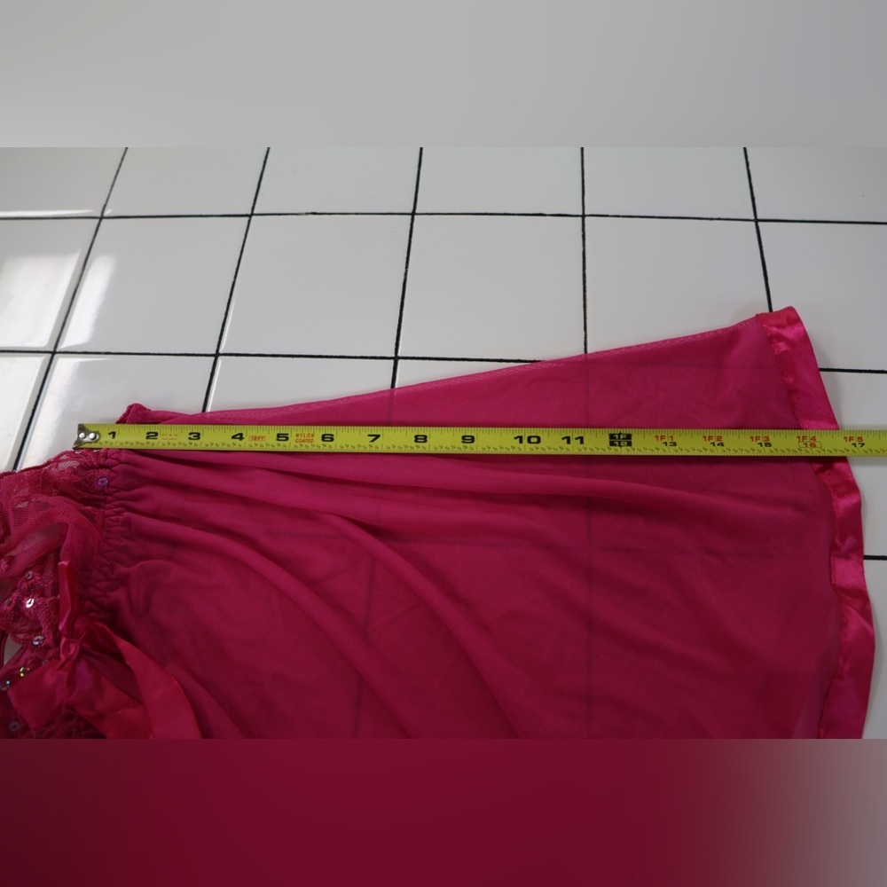 Spree Intimates hot pink Babydoll Set | New with tags Size Small - Picture 6 of 6